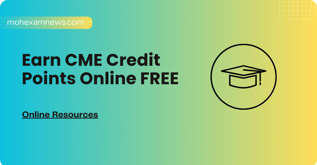 Earn CME Credit Points For Your Health License (Online FREE With 10 ...