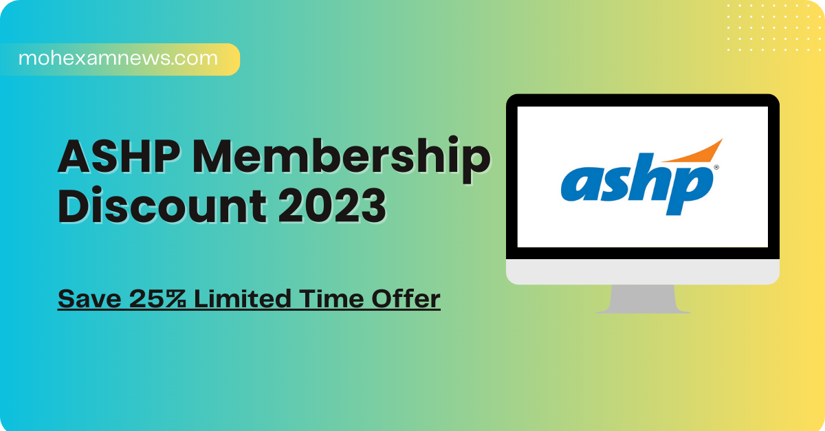 ASHP Membership Discount 2024 Save 25 Limited Time Offer